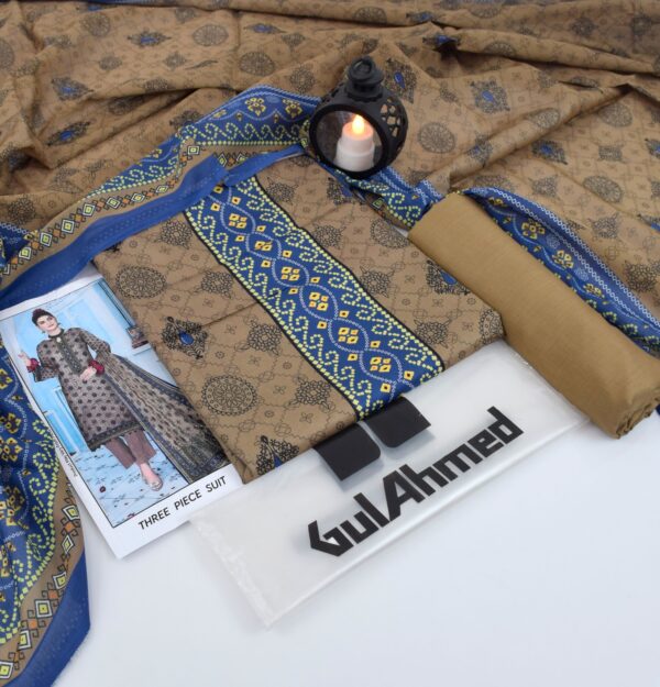 3PC Printed Lawn | Gul Ahmad Brand