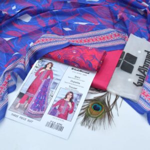 3PC Printed Lawn | Gul Ahmad Brand