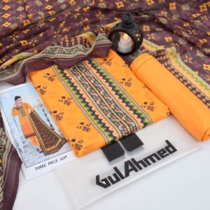 3PC Printed Lawn | Gul Ahmad Brand