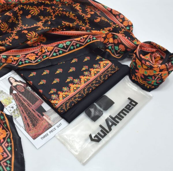 3PC Printed Lawn | Gul Ahmad Brand