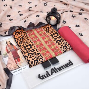 3PC Printed Lawn | Gul Ahmad Brand