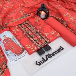 3PC Printed Lawn | Gul Ahmad Brand