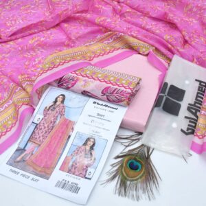 3PC Printed Lawn | Gul Ahmad Brand