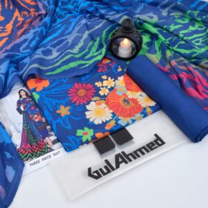3PC Printed Lawn | Gul Ahmad Brand