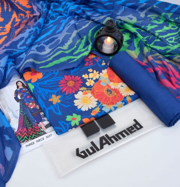 3PC Printed Lawn | Gul Ahmad Brand