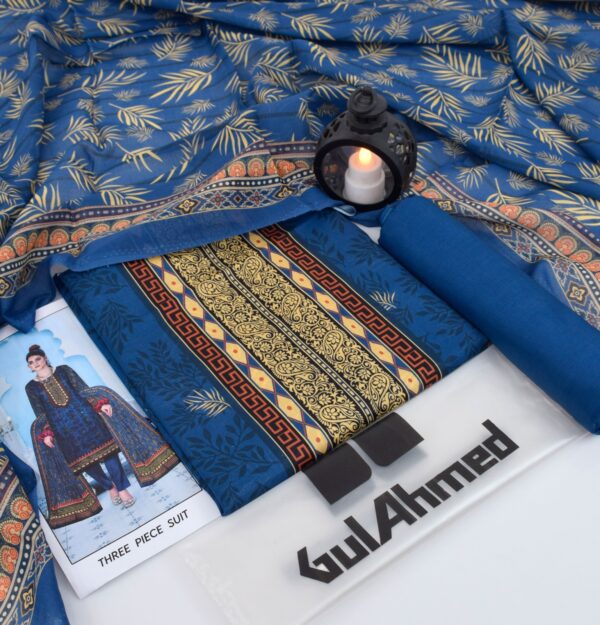 3PC Printed Lawn | Gul Ahmad Brand