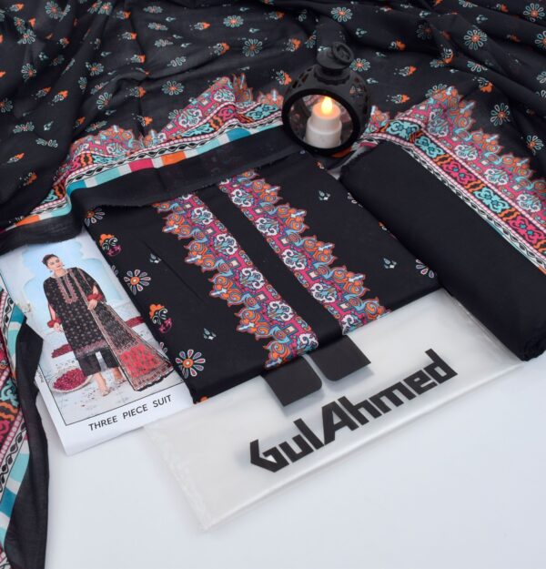 3PC Printed Lawn | Gul Ahmad Brand