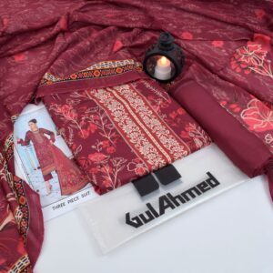 3PC Printed Lawn | Gul Ahmad Brand