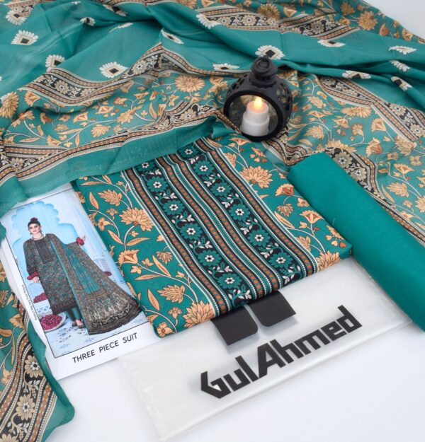 3PC Printed Lawn | Gul Ahmad Brand