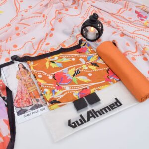 3PC Printed Lawn | Gul Ahmad Brand