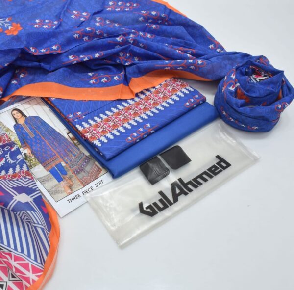 3PC Printed Lawn | Gul Ahmad Brand