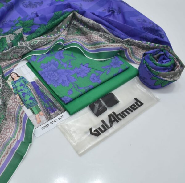3PC Printed Lawn | Gul Ahmad Brand