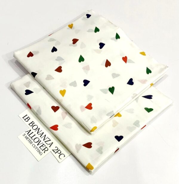 2PC Printed Allover Lawn | Bonanza Lawn