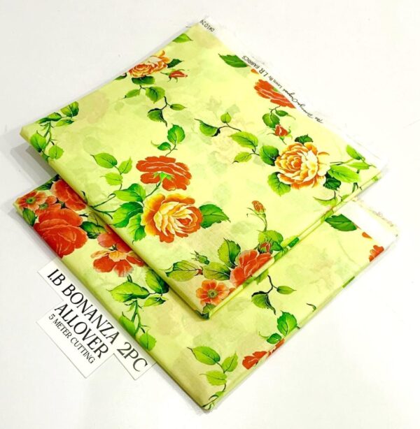 2PC Printed Allover Lawn | Bonanza Lawn