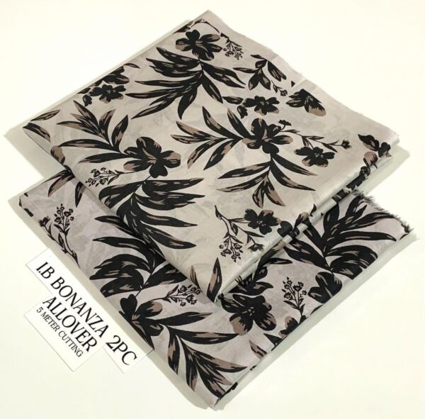 2PC Printed Allover Lawn | Bonanza Lawn