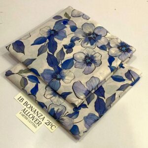 2PC Printed Allover Lawn | Bonanza Lawn