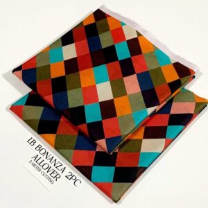 2PC Printed Allover Lawn | Bonanza Lawn