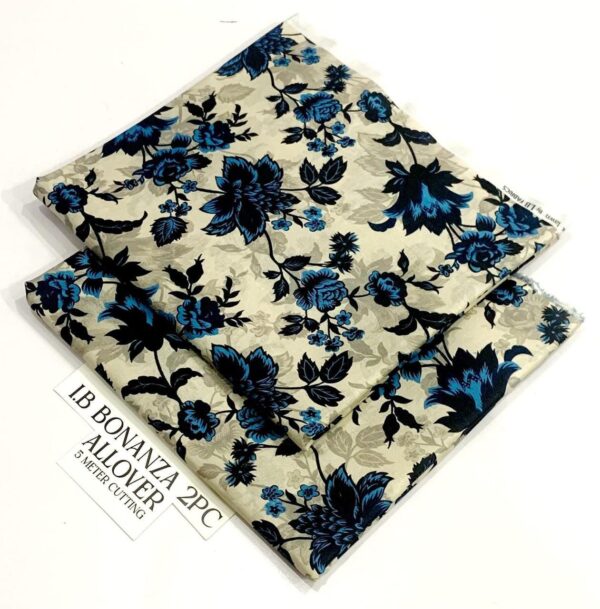 2PC Printed Allover Lawn | Bonanza Lawn