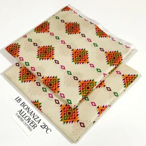 2PC Printed Allover Lawn | Bonanza Lawn
