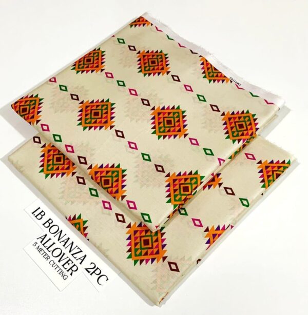 2PC Printed Allover Lawn | Bonanza Lawn