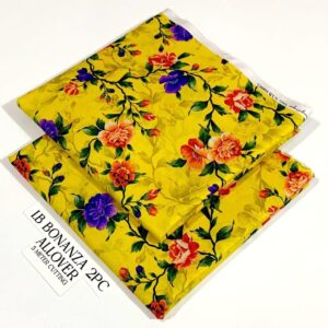 2PC Printed Allover Lawn | Bonanza Lawn