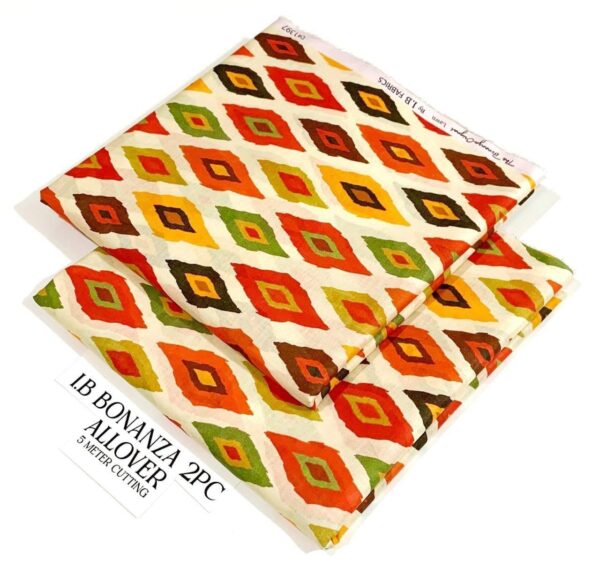 2PC Printed Allover Lawn | Bonanza Lawn