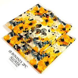2PC Printed Allover Lawn | Bonanza Lawn