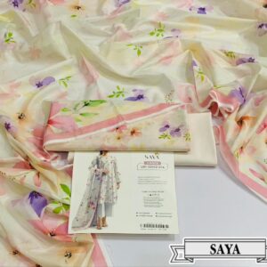3PC Printed Lawn | Saya Brand