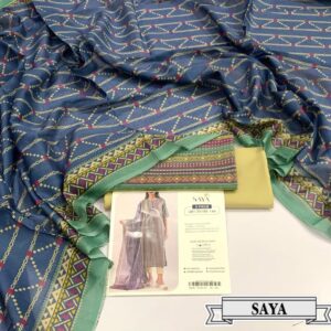 3PC Printed Lawn | Saya Brand