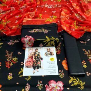 3PC Printed Lawn | Maria.B Lawn with Sahfoon Dupatta