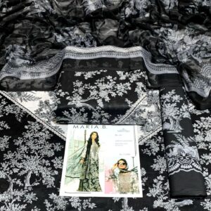 3PC Printed Lawn | Maria.B Lawn with Sahfoon Dupatta