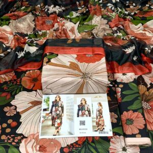 3PC Printed Lawn | Maria.B Lawn with Sahfoon Dupatta
