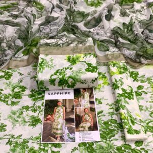 3PC Printed Lawn | Maria.B Lawn with Sahfoon Dupatta
