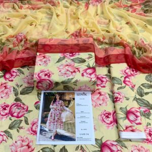 3PC Printed Lawn | Maria.B Lawn with Sahfoon Dupatta
