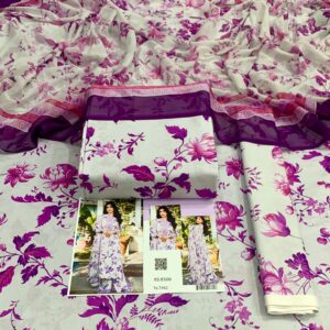 3PC Printed Lawn | Maria.B Lawn with Sahfoon Dupatta
