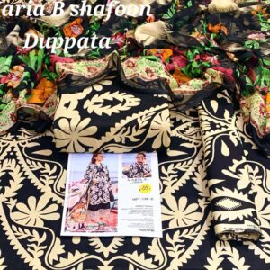 3PC Printed Lawn | Maria.B Lawn with Sahfoon Dupatta
