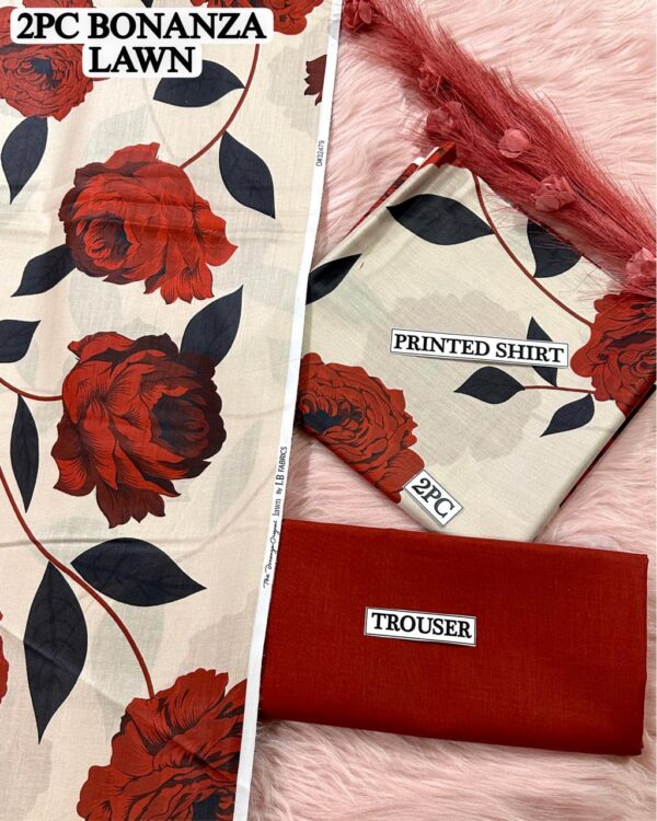2PC Printed Lawn | Bonanza Lawn