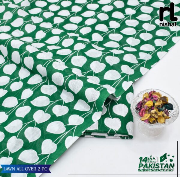 2PC Printed Lawn | Nishat Lawn |Independence Day