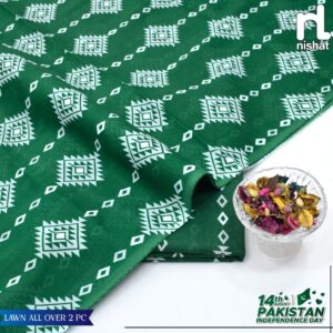 2PC Printed Lawn | Nishat Lawn |Independence Day