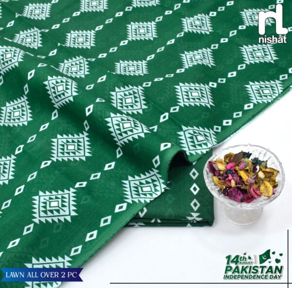 2PC Printed Lawn | Nishat Lawn |Independence Day