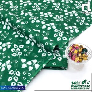 2PC Printed Lawn | Nishat Lawn |Independence Day