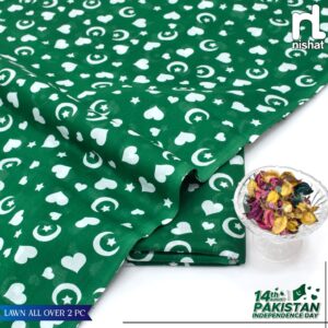2PC Printed Lawn | Nishat Lawn |Independence Day