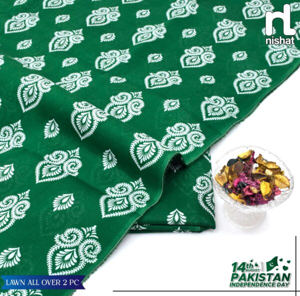 2PC Printed Lawn | Nishat Lawn |Independence Day