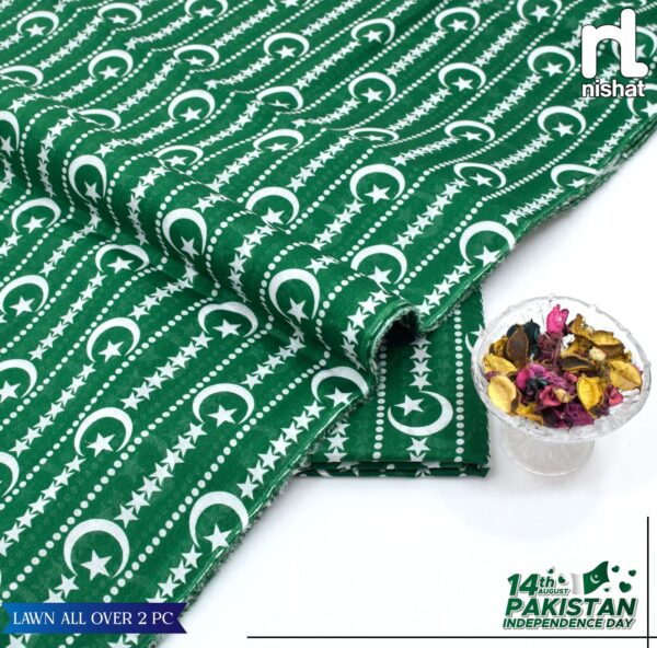 2PC Printed Lawn | Nishat Lawn |Independence Day