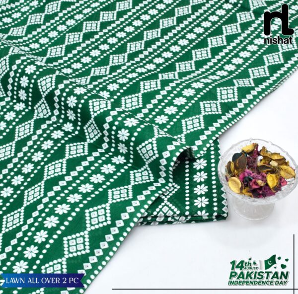 2PC Printed Lawn | Nishat Lawn |Independence Day