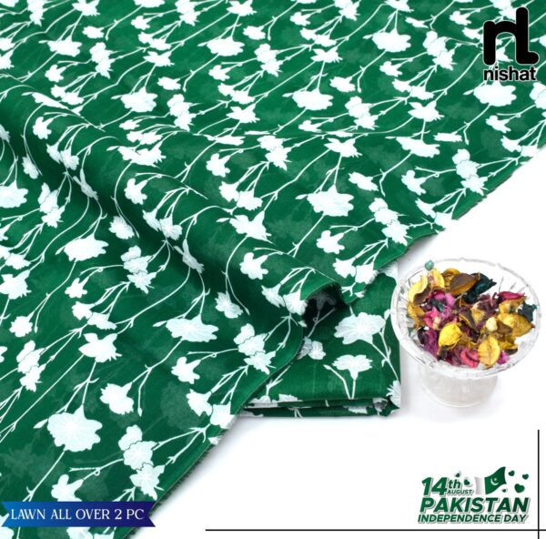 2PC Printed Lawn | Nishat Lawn |Independence Day