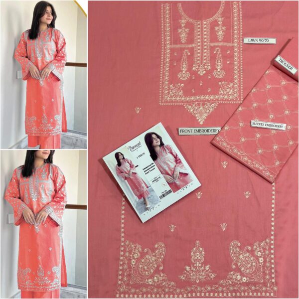 2PC Embroidered Lawn | Urge Brand - Image 2