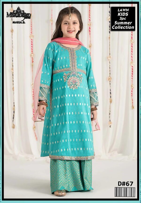 3PC Embroidered Lawn | Maria.B Lawn
