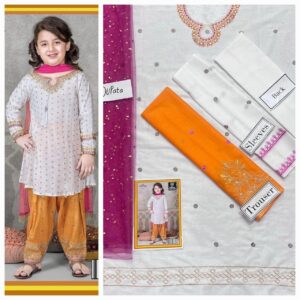 3PC Embroidered Lawn | Maria.B Lawn