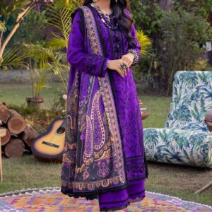 3PC Embroidered Lawn | Asim Jofa